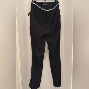 Rhinestone waistline black trousers - never worn